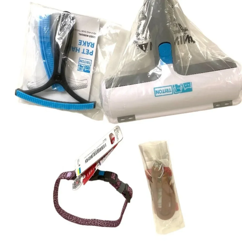 Brand new Bundle of Dog Collars and Pet Hair cleaner